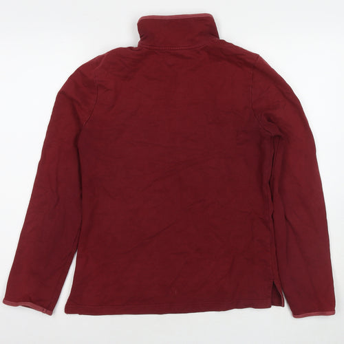 Hawkshead Womens Red Cotton Pullover Sweatshirt Size 10 Pullover