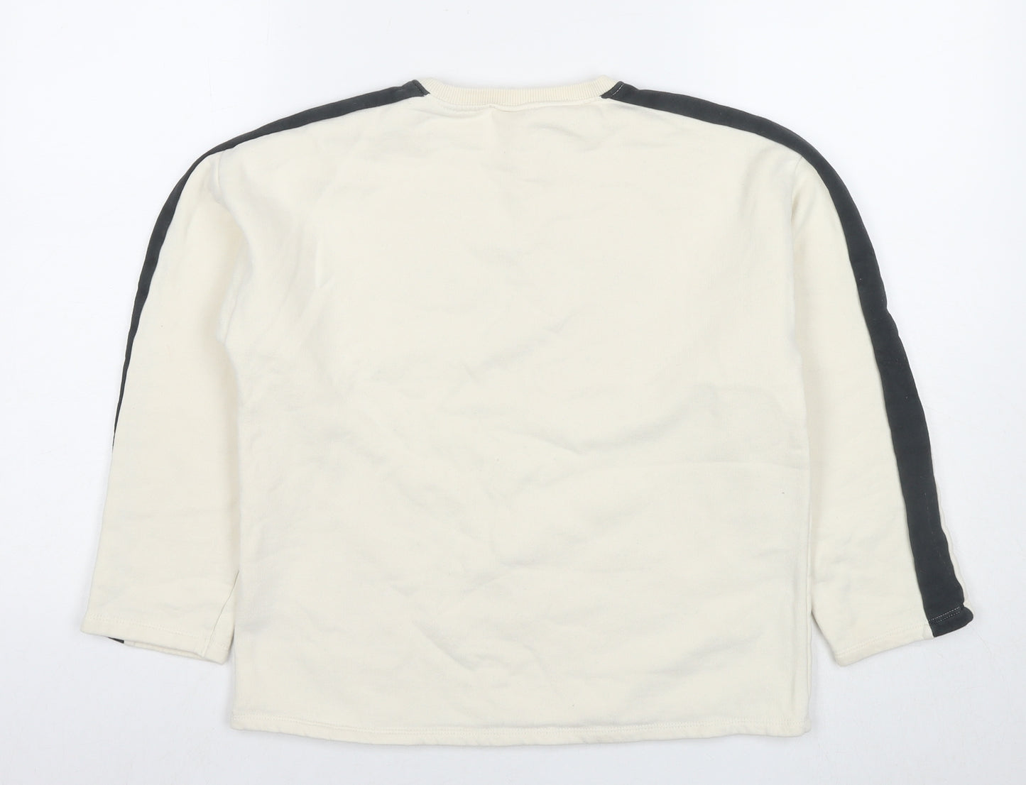 Zara Girls Ivory Cotton Pullover Sweatshirt Size 13-14 Years Pullover - Bella, Belle, Bela