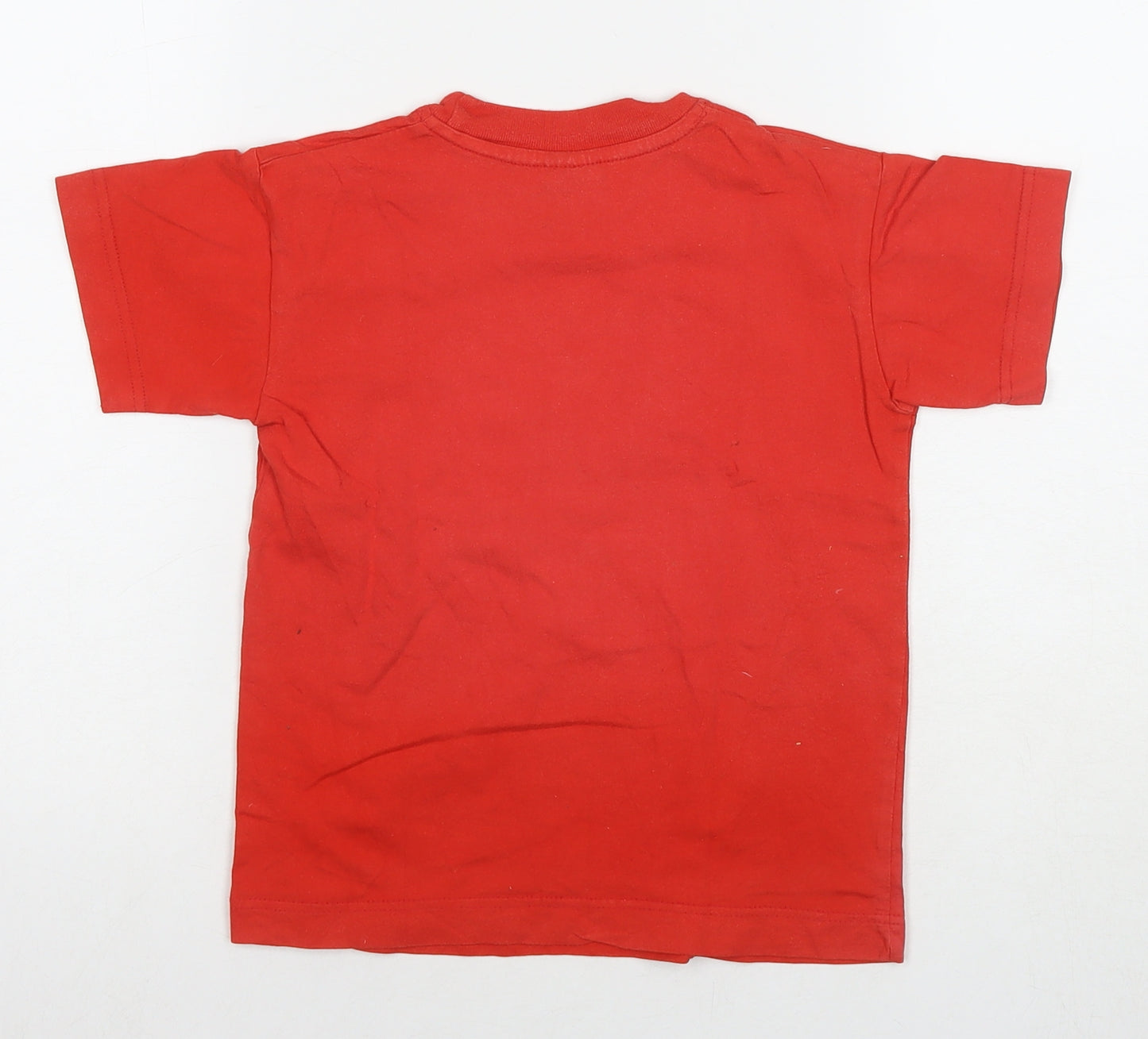 Airborne Boys Red Cotton Basic T-Shirt Size 4-5 Years Round Neck Pullover - Hakuna Matata