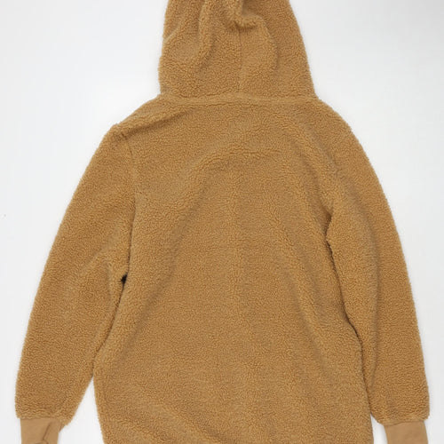 Studio Womens Brown Jacket Size 12 Zip - Teddy Fleece Size 12-14