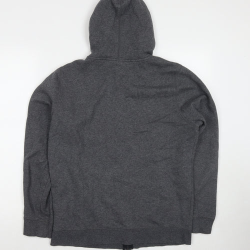 Under armour Mens Grey Cotton Full Zip Hoodie Size M
