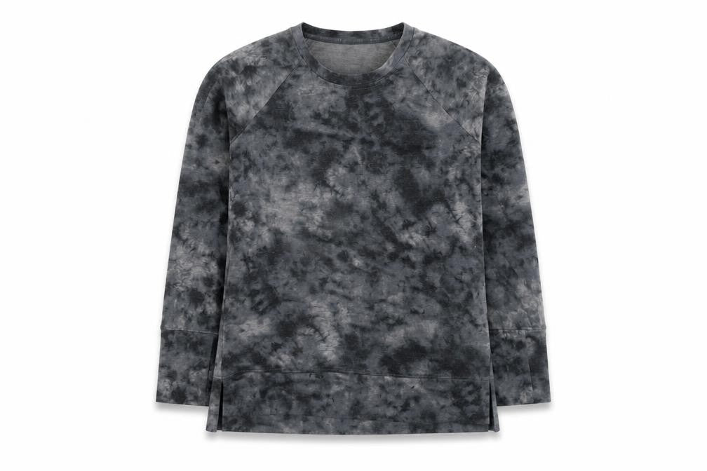 Front view of RBX women’s grey polyester pullover sweatshirt, size M, pullover