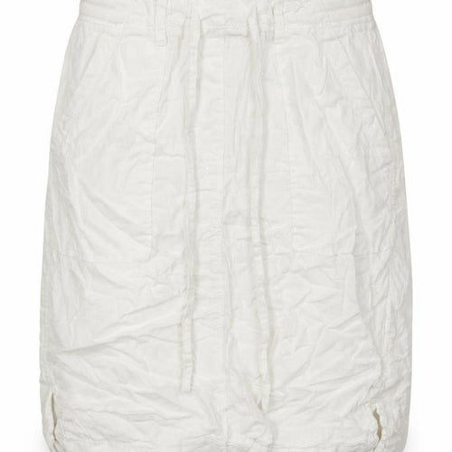 Marks and Spencerw Womens White Flax A-Line Skirt Size 8 - Elasticated Waist