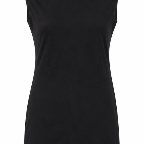 Mango Womens Black Polyester A-Line Size S Round Neck