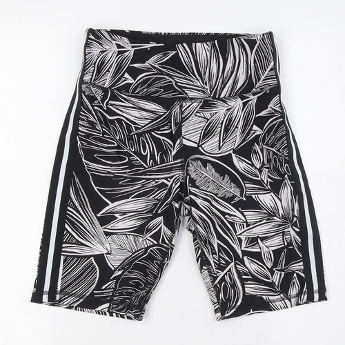 DKNY Womens Black Polyester Athletic Shorts Size S L9 in Regular