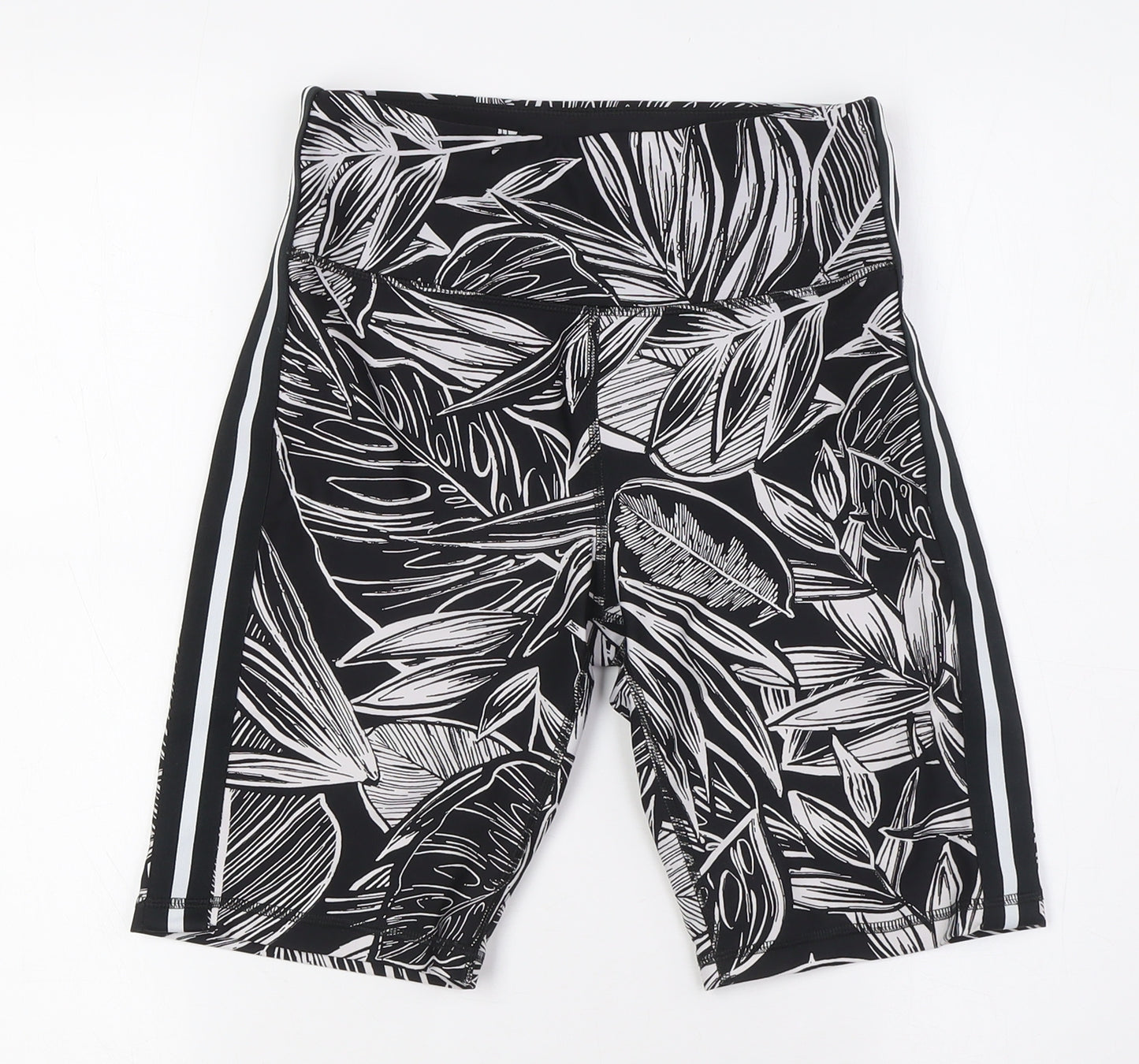 DKNY Womens Black Polyester Athletic Shorts Size S L9 in Regular