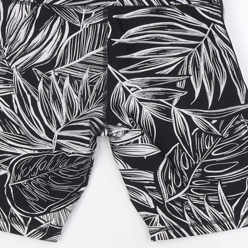 DKNY Womens Black Polyester Athletic Shorts Size S L9 in Regular