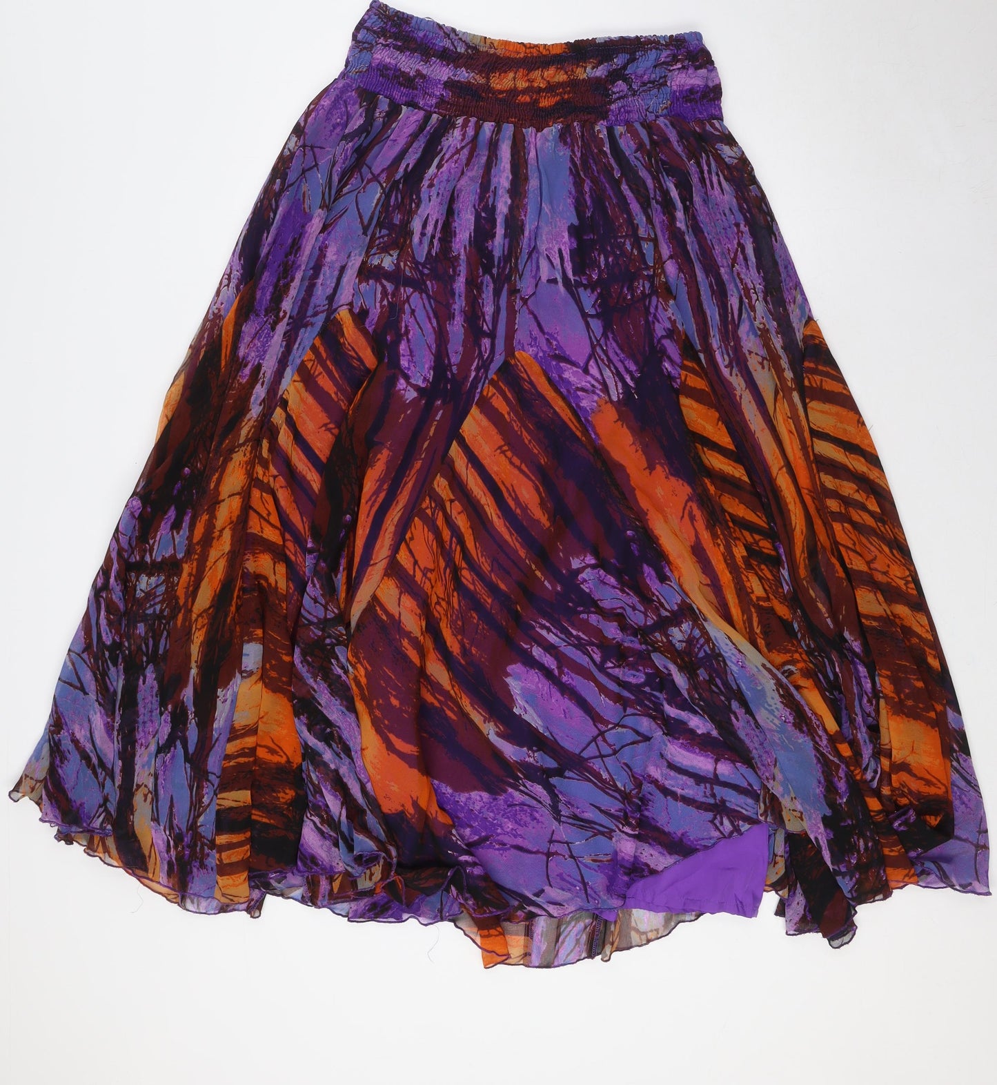 Kaleidoscope Womens Multicoloured Polyester A-Line Skirt Size 14 - Elasticated Waist