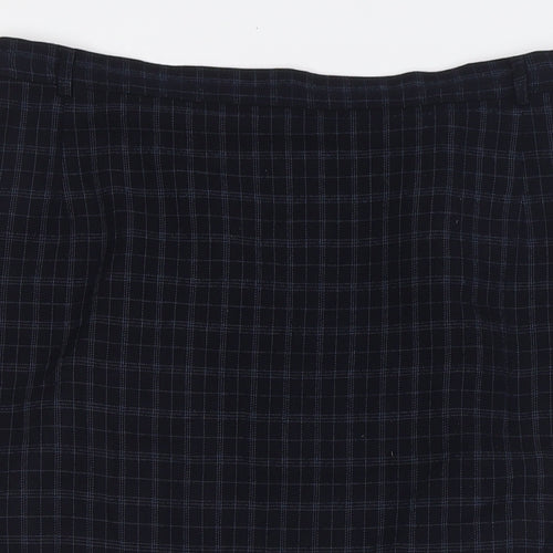 Marks and Spencer Womens Blue Polyester Straight & Pencil Skirt Size 16 Zip