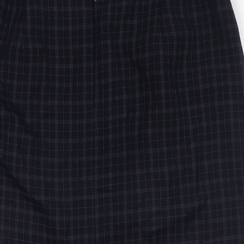 Marks and Spencer Womens Blue Polyester Straight & Pencil Skirt Size 16 Zip
