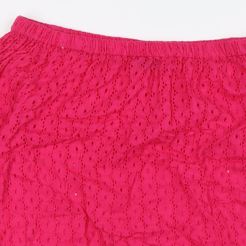 Laura Ashley Womens Pink Polyester A-Line Size S Off the Shoulder - Beach Wear