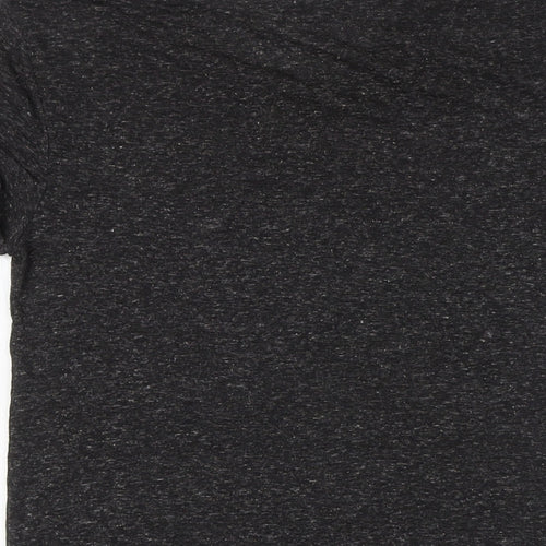 Divided by H&M Mens Grey Polyester T-Shirt Size S Round Neck - Flecked