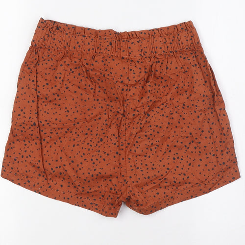 H&M Girls Brown Cotton Bermuda Shorts Size 12 Years Regular - Size 12-14