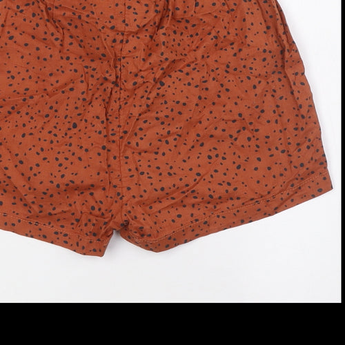 H&M Girls Brown Cotton Bermuda Shorts Size 12 Years Regular - Size 12-14