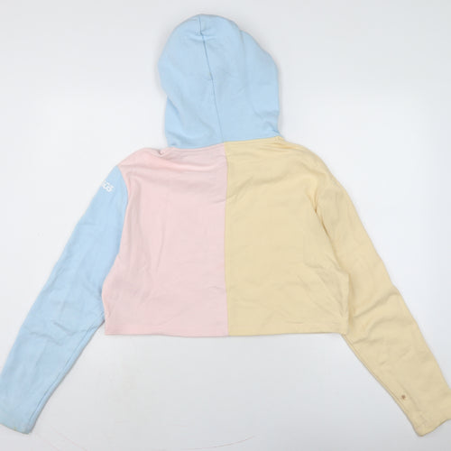ASOS Womens Multicoloured Colourblock Cotton Pullover Sweatshirt Size 10