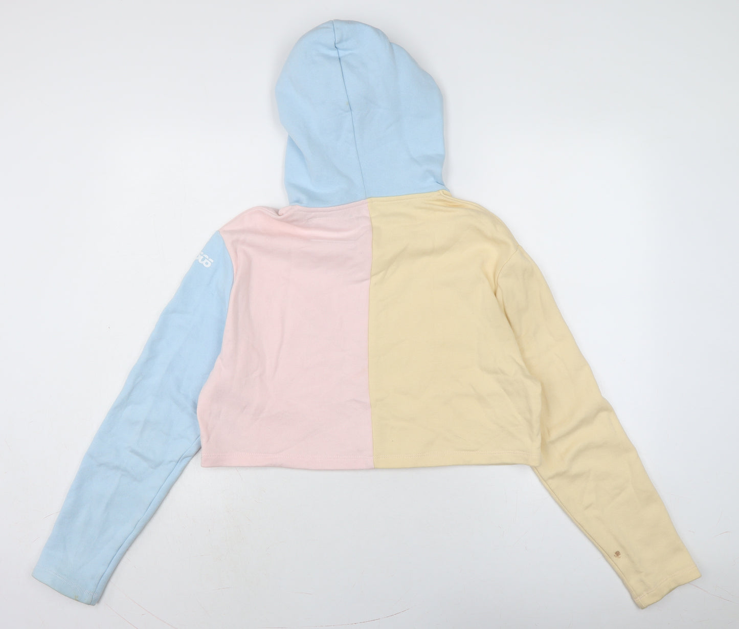 ASOS Womens Multicoloured Colourblock Cotton Pullover Sweatshirt Size 10