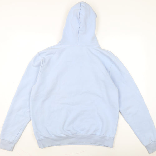 Disney Womens Blue Cotton Pullover Hoodie Size M