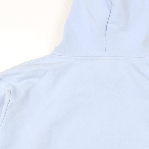 Disney Womens Blue Cotton Pullover Hoodie Size M