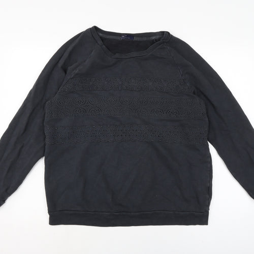 Gap Womens Grey Cotton Pullover Sweatshirt Size L