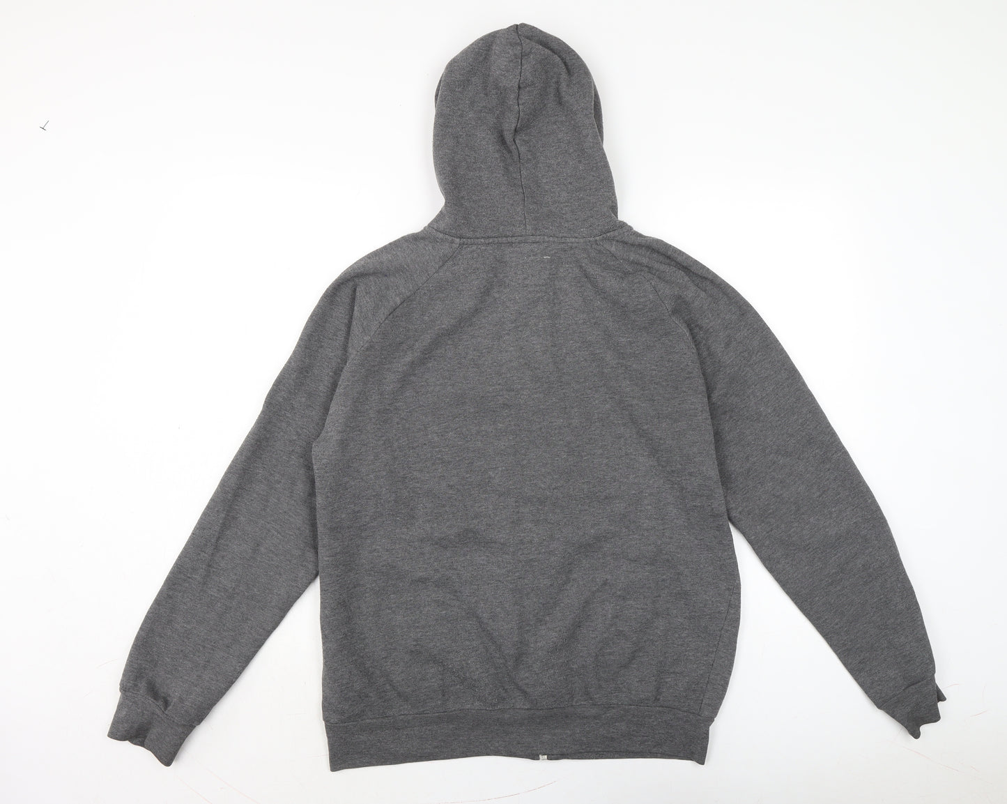 Cedar Wood State Mens Grey Cotton Full Zip Hoodie Size L