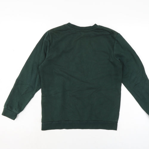 George Boys Green Cotton Pullover Sweatshirt Size 10-11 Years
