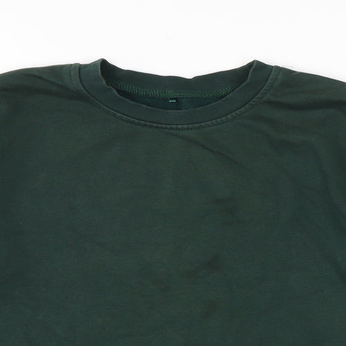 George Boys Green Cotton Pullover Sweatshirt Size 10-11 Years