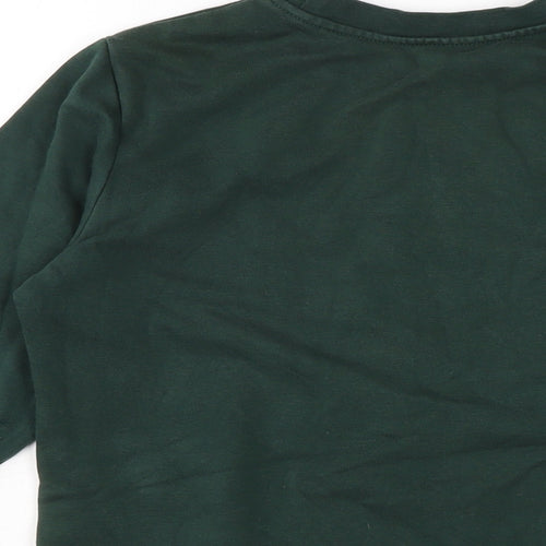 George Boys Green Cotton Pullover Sweatshirt Size 10-11 Years