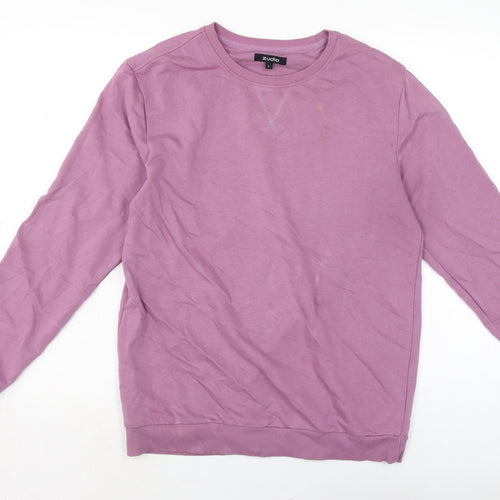 Zudio Womens Purple Cotton Pullover Sweatshirt Size L