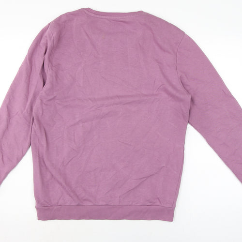 Zudio Womens Purple Cotton Pullover Sweatshirt Size L