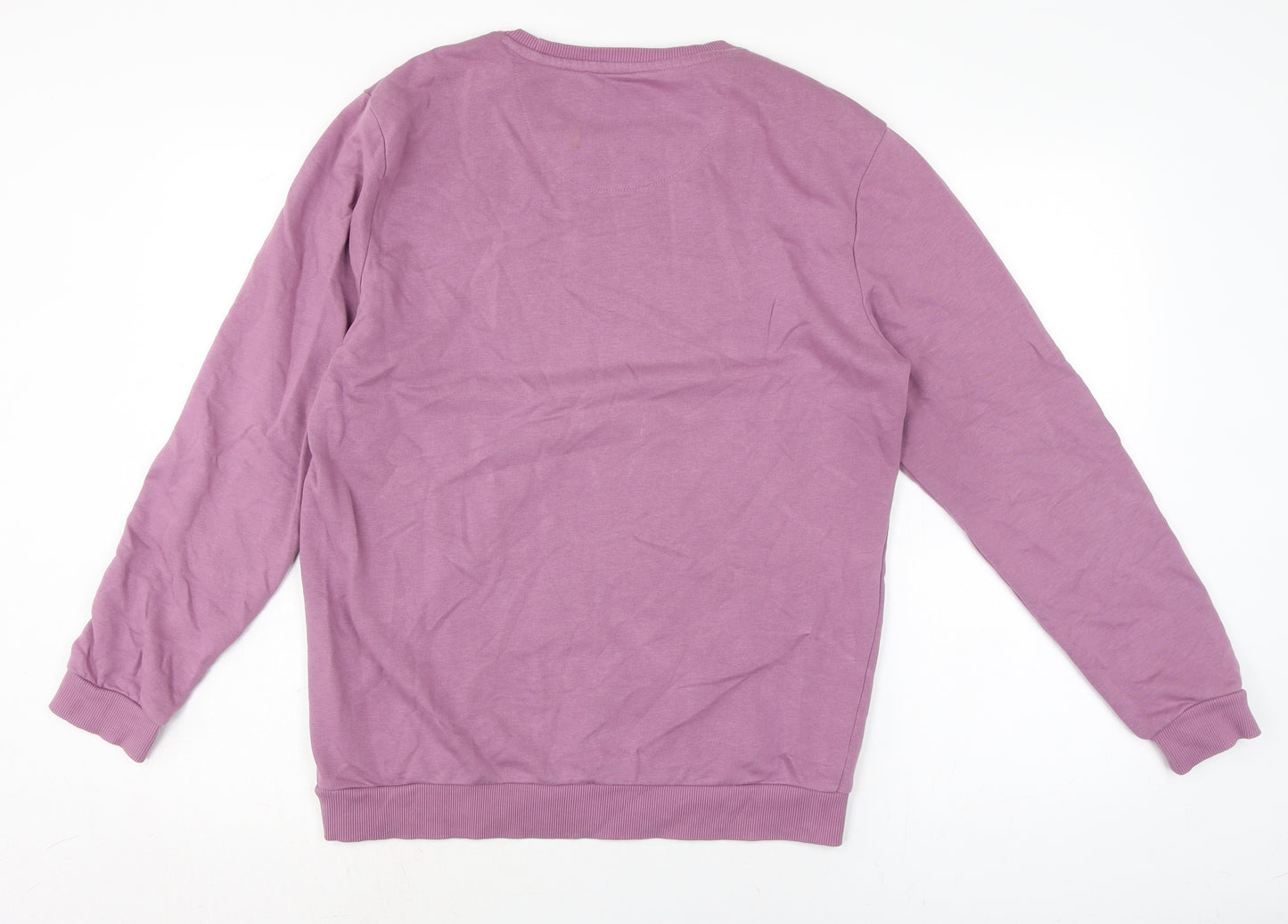 Zudio Womens Purple Cotton Pullover Sweatshirt Size L