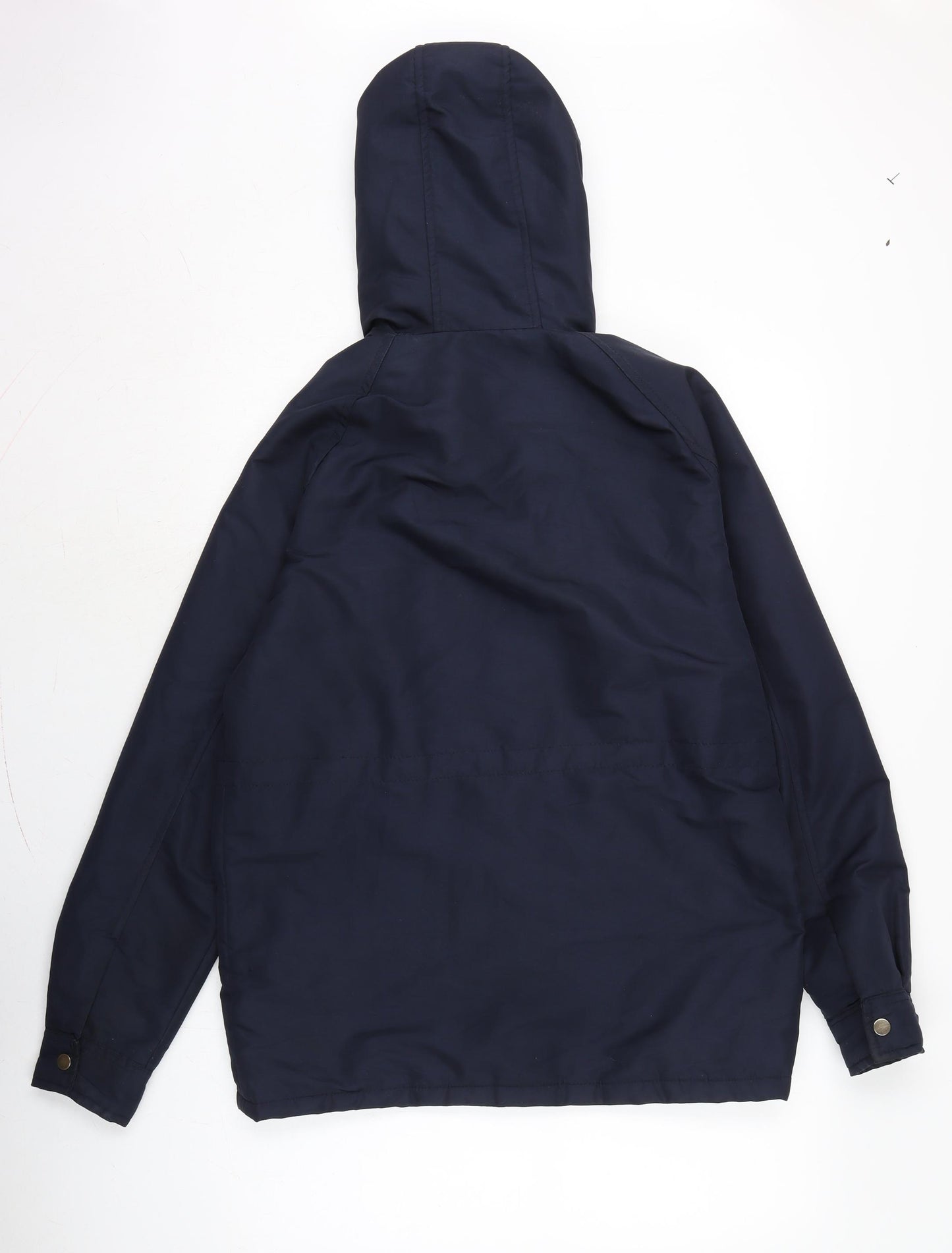 Topman Mens Blue Anorak Coat Size XS Zip