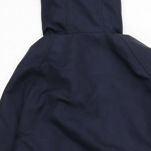 Topman Mens Blue Anorak Coat Size XS Zip