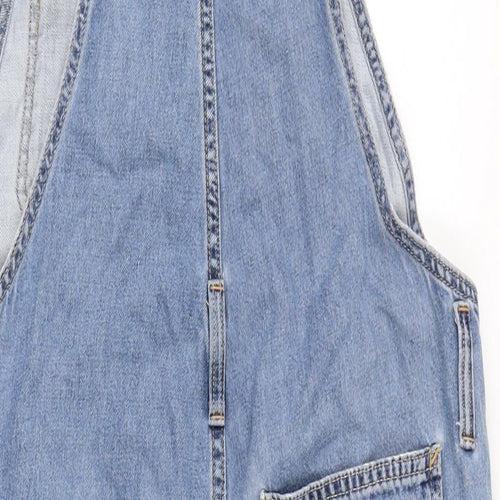 Gap Womens Blue Cotton Dungaree One-Piece Size M L25 in Button