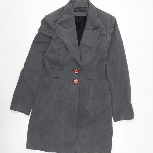 Unit 7 Womens Grey Jacket Size 12 Button
