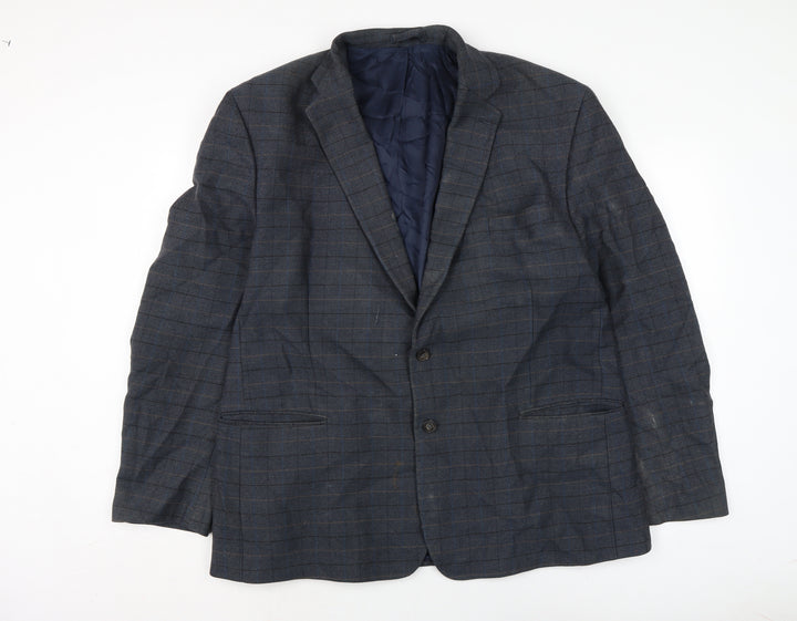 Marks and Spencer Mens Blue Jacket Size XL Button