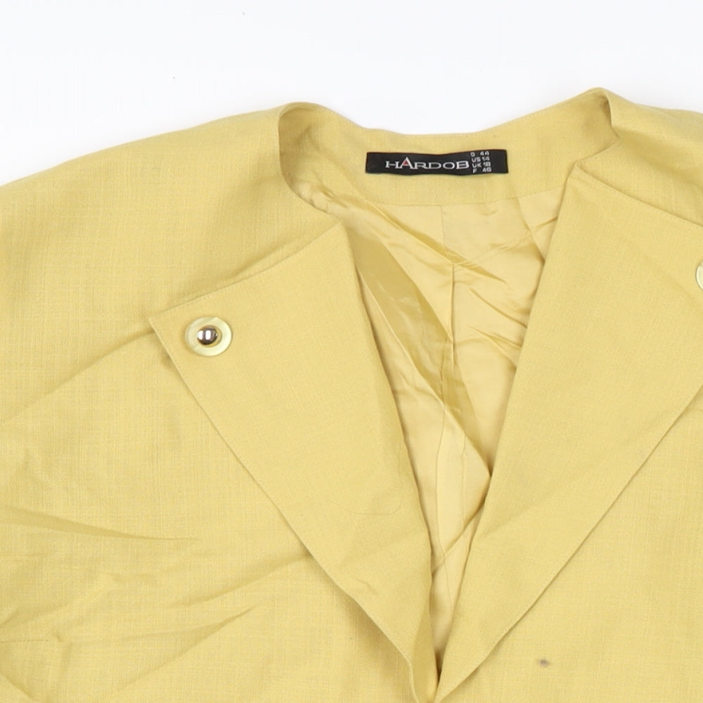 Hardob Womens Yellow Kimono Jacket Size 18