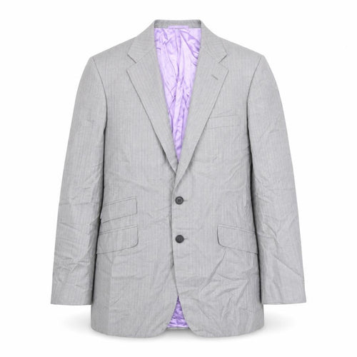 Gieves & Hawkes Mens Grey Jacket Size L Button