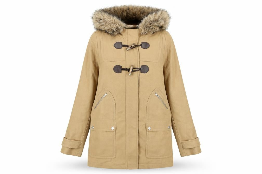Next Womens Brown Overcoat Coat Size 10 Button
