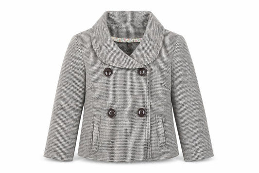 Front view of MAX&Co. women’s grey jacket coatigan, size UK 10, button