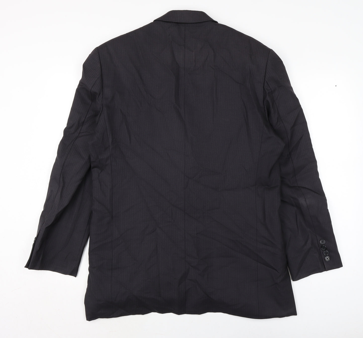 Dress for Success Mens Grey Jacket Size L Button