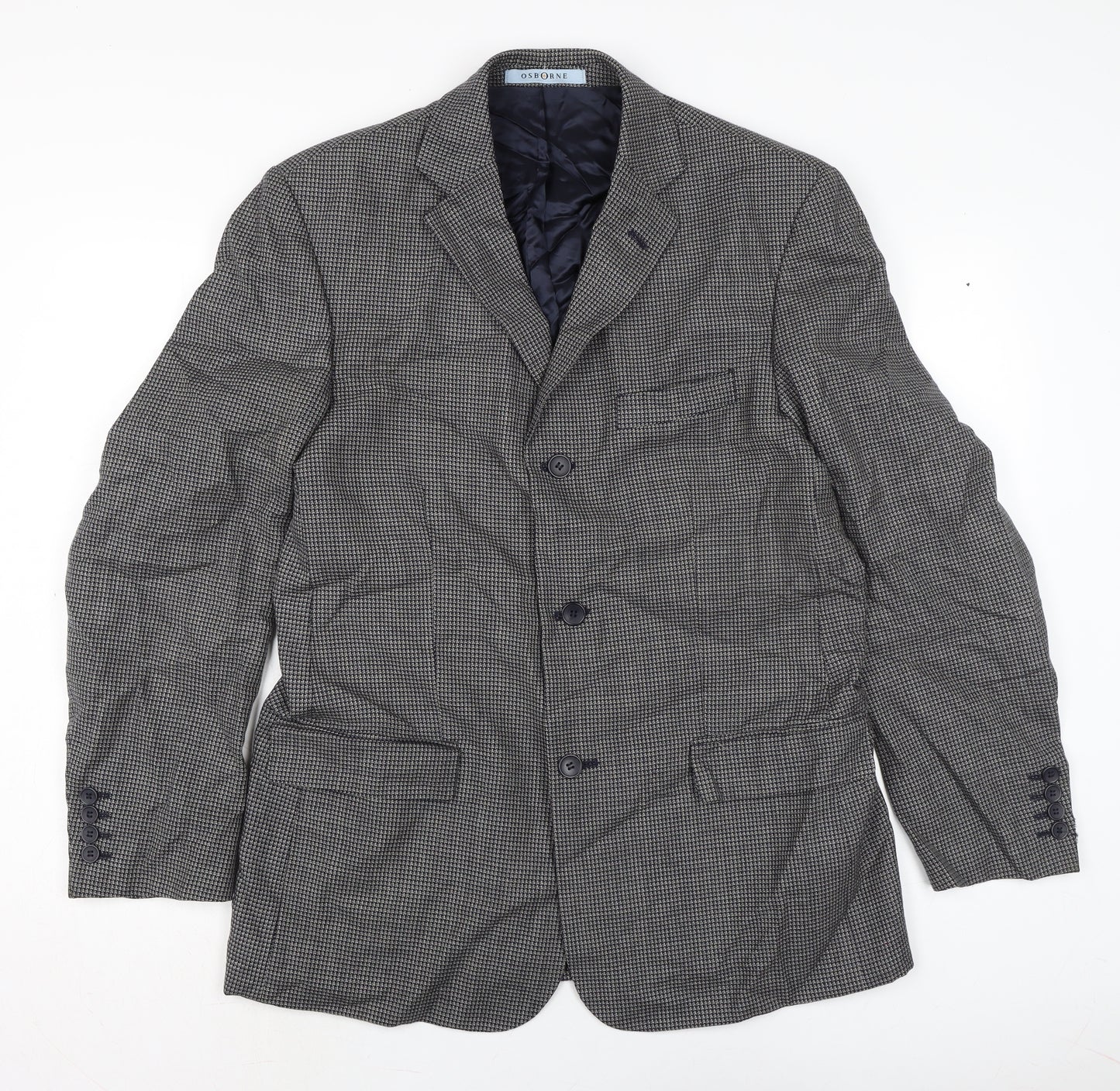 Osborne Mens Grey Jacket Size 40 Button