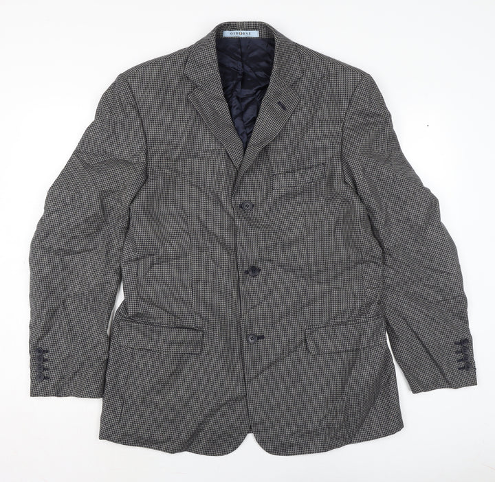 Osborne Mens Grey Jacket Size 40 Button