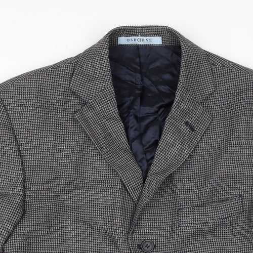 Osborne Mens Grey Jacket Size 40 Button