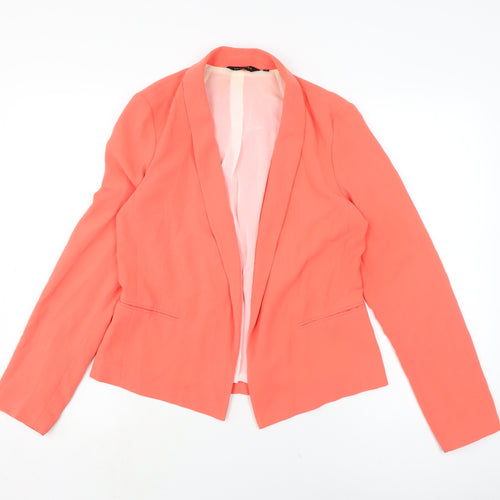 New Look Womens Orange Jacket Size 12