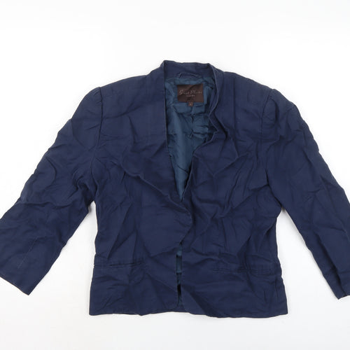 Great Plains Womens Blue Jacket Size L