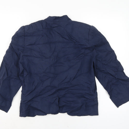Great Plains Womens Blue Jacket Size L