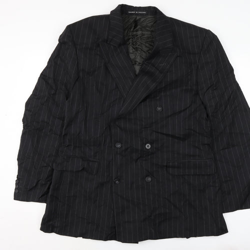 Osborne Mens Black Jacket Size 46 Button