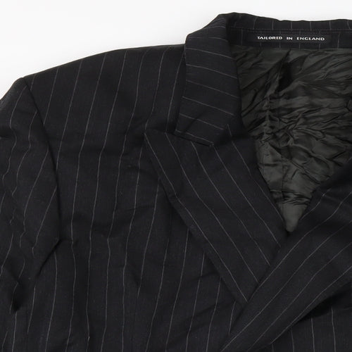 Osborne Mens Black Jacket Size 46 Button