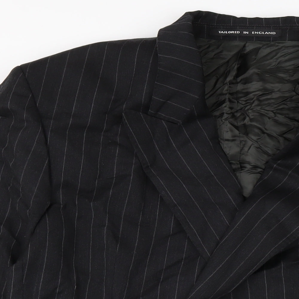 Osborne Mens Black Jacket Size 46 Button