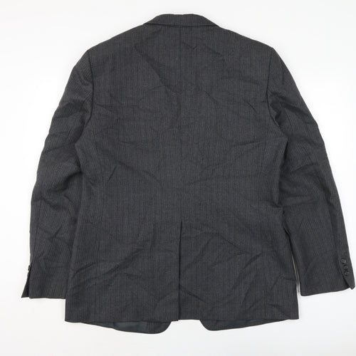Greenwoods Mens Grey Jacket Size 44 Button